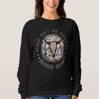 Sweatshirt Ce n'est pas le coeur brisé de ma mère Leopard Wes