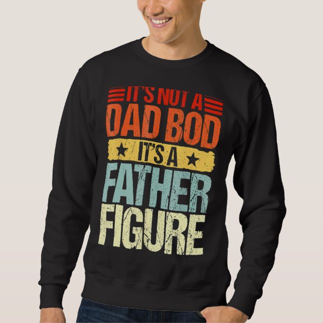 Sweatshirt Ce n'est pas un papa Bod C'est un père Figure Funn (Devant)
