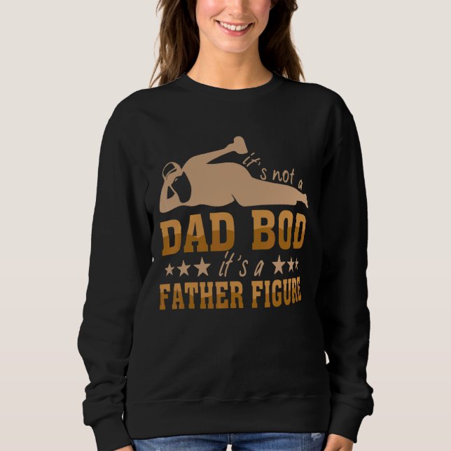 Sweatshirt Ce n'est pas un papa Bod C'est un père Figure Joye (Devant)