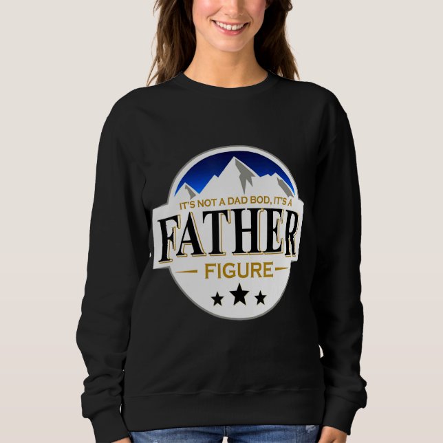Sweatshirt Ce n'est pas un papa Bod C'est un père Figure Joye (Devant)