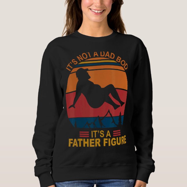 Sweatshirt Ce n'est pas un papa Bod C'est un père Figure Joye (Devant)