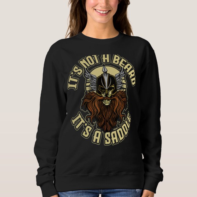 Sweatshirt Ce N'Est Pas Une Barbe C'Est Une Selle (Devant)