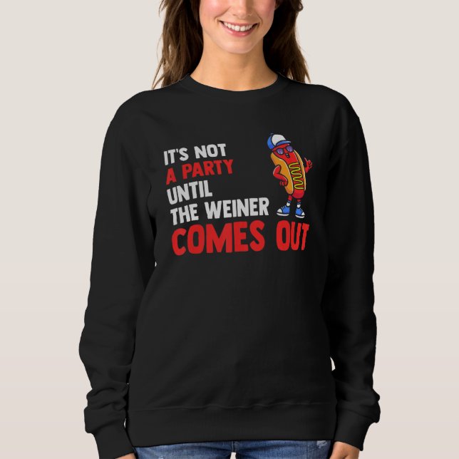 Sweatshirt Ce N'Est Pas Une Fête Tant Que L'Écologiste Ne Sor (Devant)