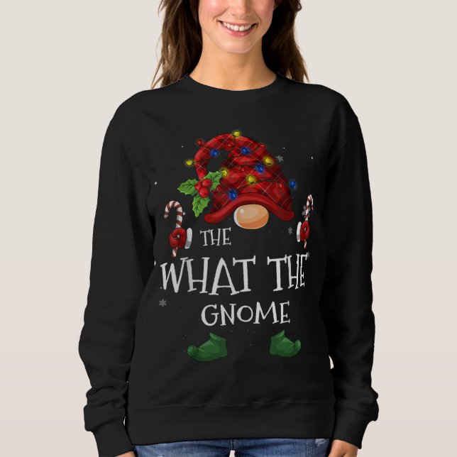 Sweatshirt Ce Que Le Buffle Gnome A Apporté À L'Arbre De Noël (Devant)