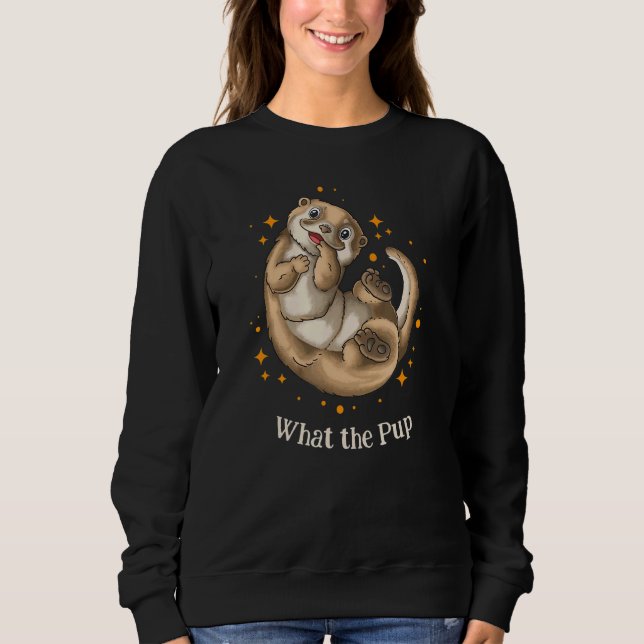 Sweatshirt Ce que les animaux de la mer Pup Otter (Devant)
