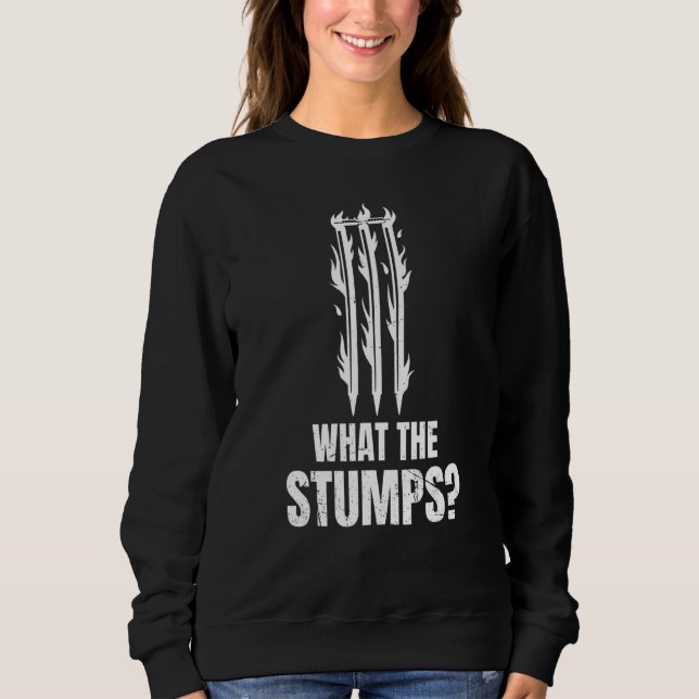 Sweatshirt Ce Que Les Coups Pour Un Joueur De Cricket (Devant)