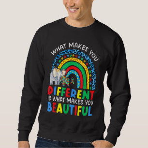 Sweatshirt Ce qui vous rend différent Éléphant Maman Enfant A