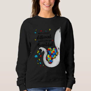 Sweatshirt Ce qui vous rend différent Éléphant Maman Enfant A