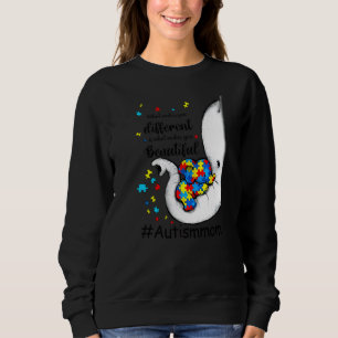 Sweatshirt Ce qui vous rend différents Elephant Maman Autisme