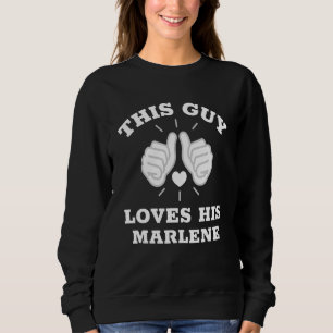 Sweatshirt Ce type adore sa Marlene