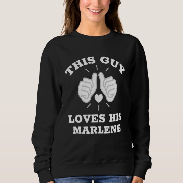Sweatshirt Ce type adore sa Marlene (Devant)