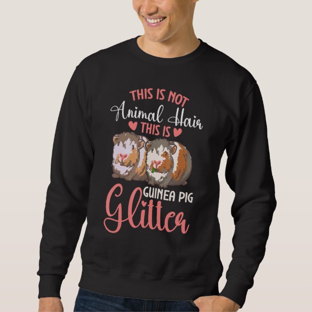 Sweatshirt Ceci n'est pas poil d'animal   Cobaye pomme de ter (Devant)