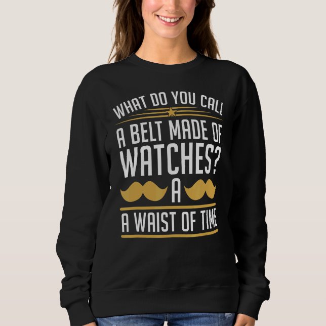 Sweatshirt Ceinture Mens Fait De Montres Taille Du Temps Père (Devant)