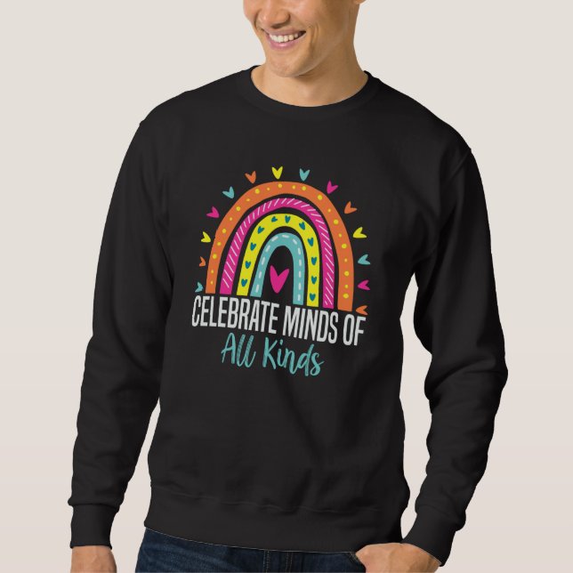 Sweatshirt Celebrate Minds Of All Kinds Neurodiversity Autism (Devant)