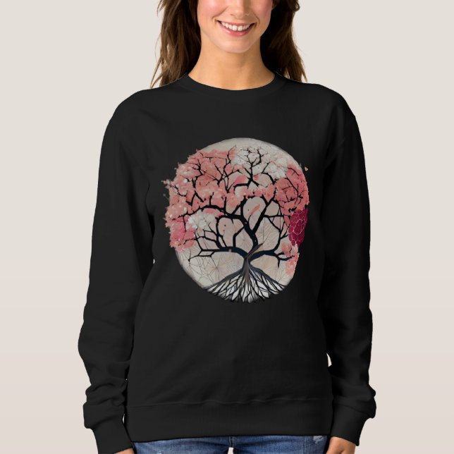 Sweatshirt Celebrate Renewal and Growth with Blossoming Tree  (Devant)