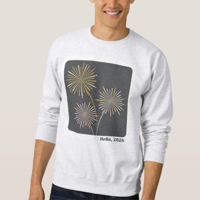 Sweatshirt Célébration des feux d'artifice 2026 (Devant)