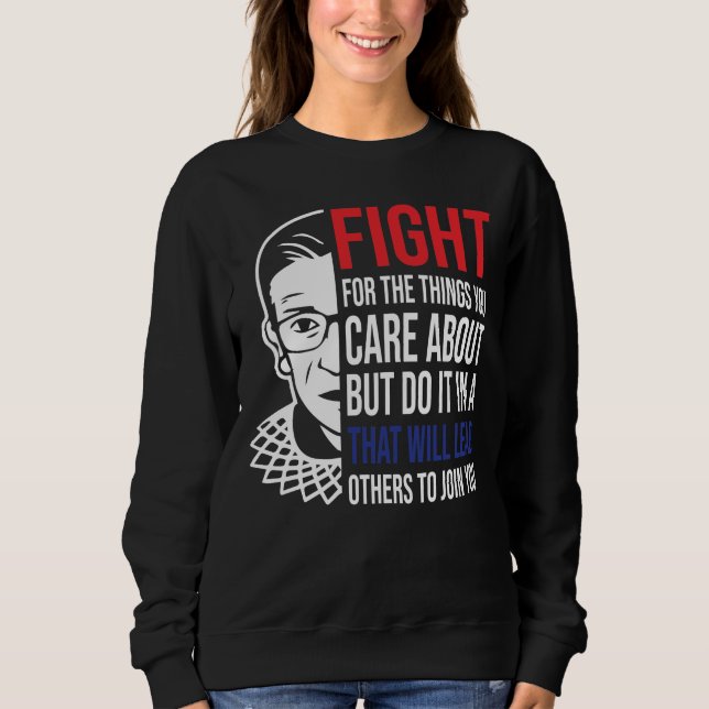 Sweatshirt Célèbre RBG, Marche des femmes Ruth Bader Ginsburg (Devant)