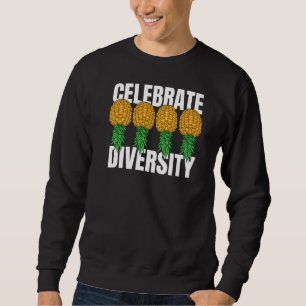 Sweatshirt Célébrez Diversité Swinger à l'envers de l'ananas
