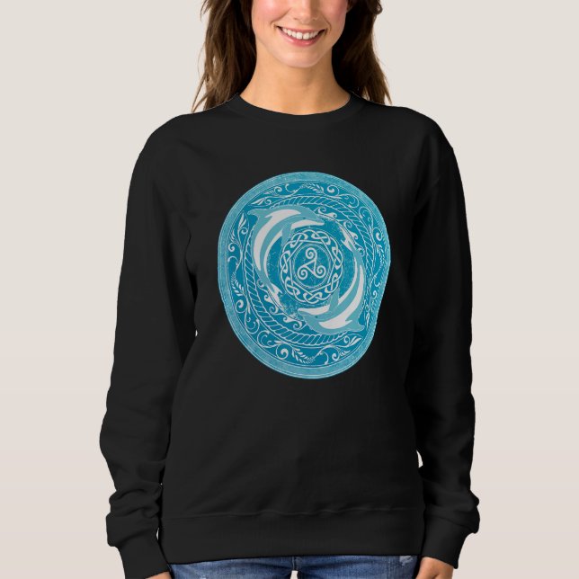 Sweatshirt Celtic dolphins (Devant)