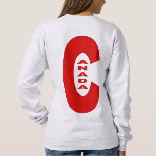Sweatshirt cendre dos femme DESIGN CANADA