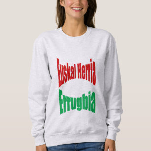 Sweatshirt cendre femme EUSKAL HERRIA ERRUGBIA