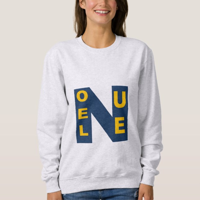 Sweatshirt cendre femmes   NOEL  EUROPE  (Devant)