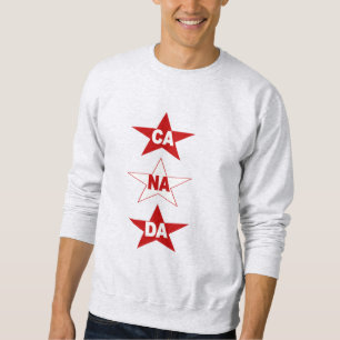 Sweatshirt cendre homme DESIGN ETOILES CANADA