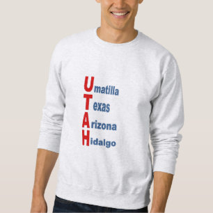 Sweatshirt cendre homme  TOURISM  WEST  USA 