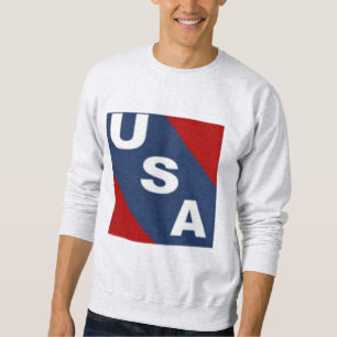 Sweatshirt cendre homme USA
