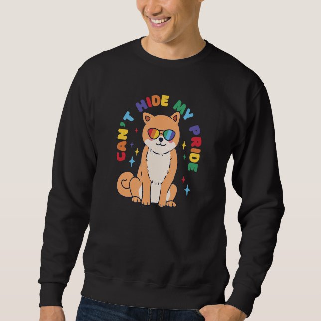 Sweatshirt Cent Masquer Mon Chien De Fierté LGBTQ Conception  (Devant)