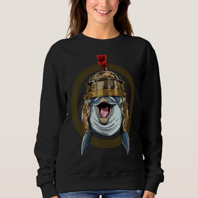 Sweatshirt Centurion Dolphin Ancien Rome Empire romain Marine (Devant)