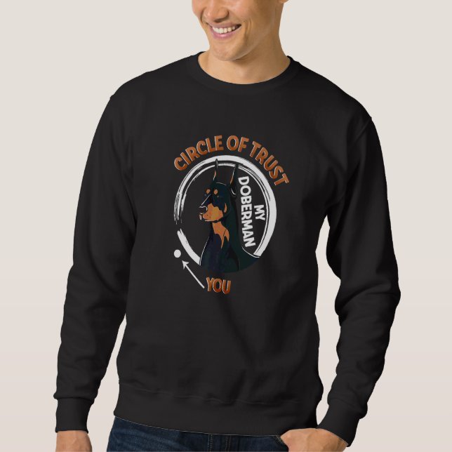 Sweatshirt Cercle De Confiance Mon Doberman Vous (Devant)