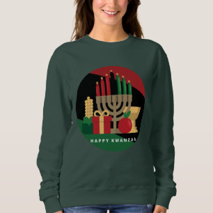 Sweatshirt cercle Happy Kwanzaa