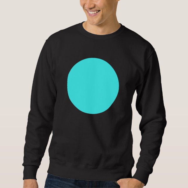 Sweatshirt Cercle simple - Bleu glace (Devant)