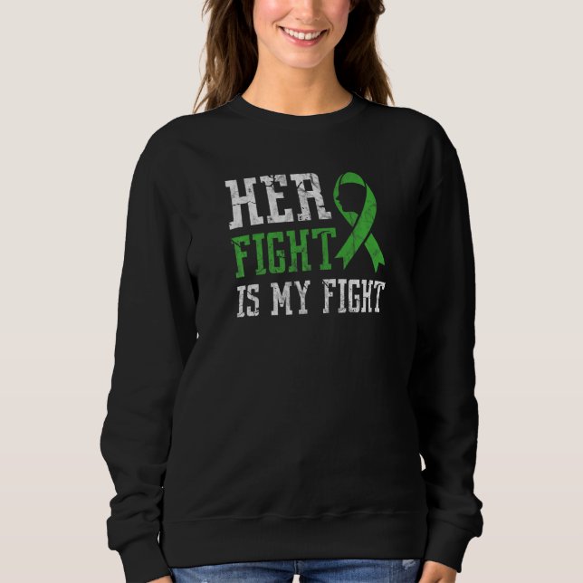 Sweatshirt Cérébral Palsy Sensibilisation Son Combat Est Mon  (Devant)