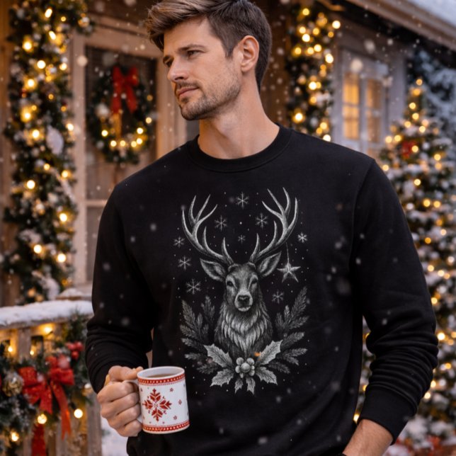 Sweatshirt Cerf d'hiver — Gardien du Nord (Créateur téléchargé)