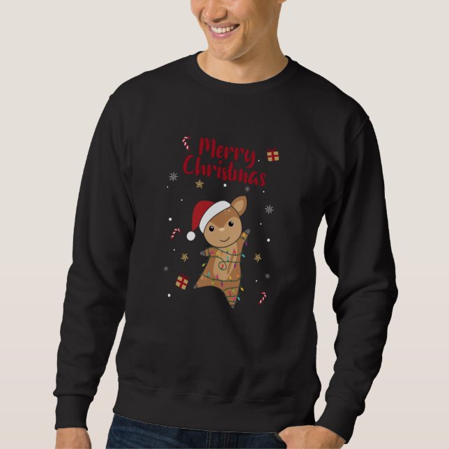 Sweatshirt Cerf Noël Cerf Animaux d'hiver (Devant)