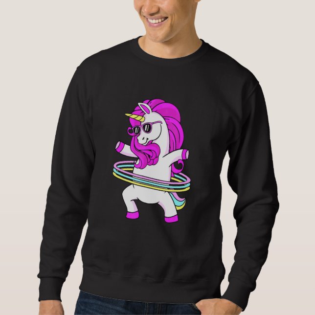 Sweatshirt Cerf-Volant de Fitness Danse Licorne (Devant)