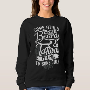 Sweatshirt Certaines filles aiment les ours et les tatouages