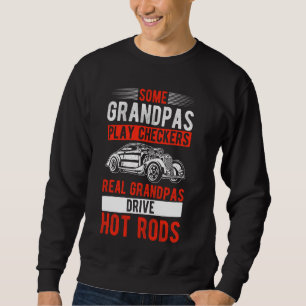 SWEATSHIRT CERTAINS GRANDPAS JOUER CHECKERS VRAI GRANDPAS DRI