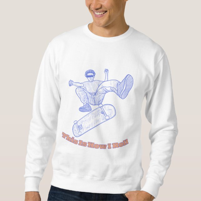 Sweatshirt C'est ainsi que je dévale l'Art (Devant)