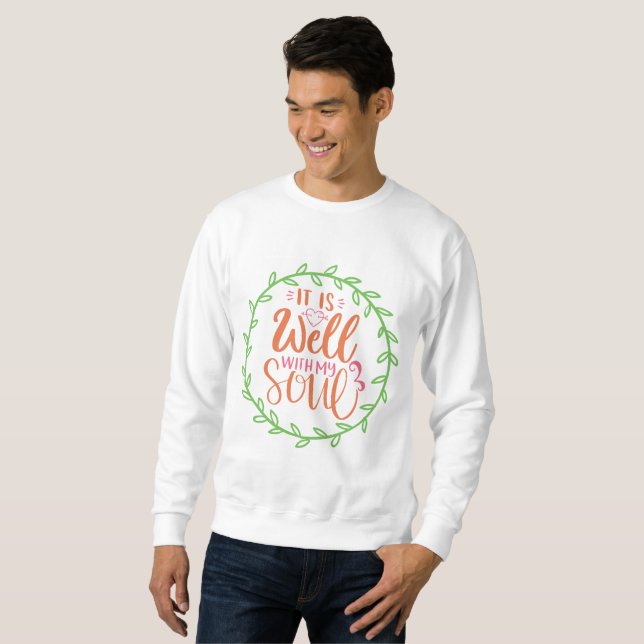 Sweatshirt C'est Bien Pour Mon Âme (Devant entier)