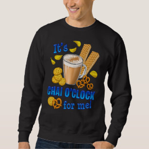 Sweatshirt C'Est Chai O Horloge Drôle Café Boisson De Thé