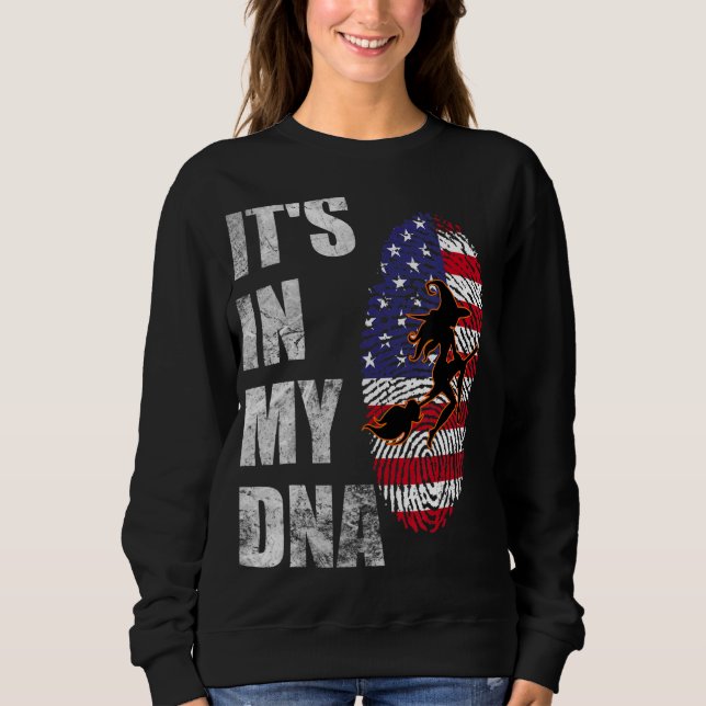 Sweatshirt C'est dans ma sorcière d'Halloween ADN (Devant)