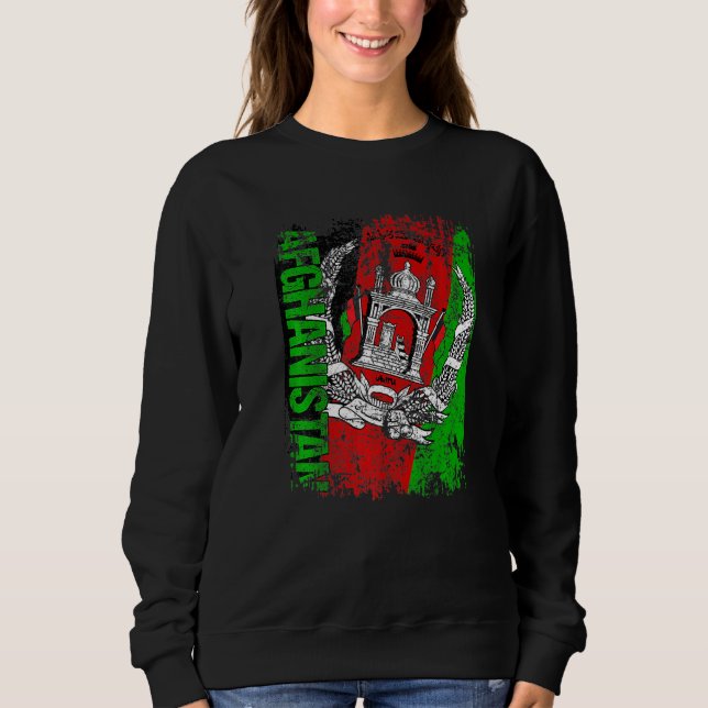 Sweatshirt C'Est Dans Mon Adn Afghanistan Drapeau Des Racines (Devant)