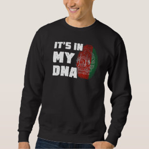 Sweatshirt C'est dans mon ADN Afghanistan Drapeau Empreinte d