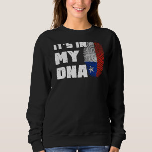 Sweatshirt C'est dans mon ADN Chili Drapeau Empreinte Hommes