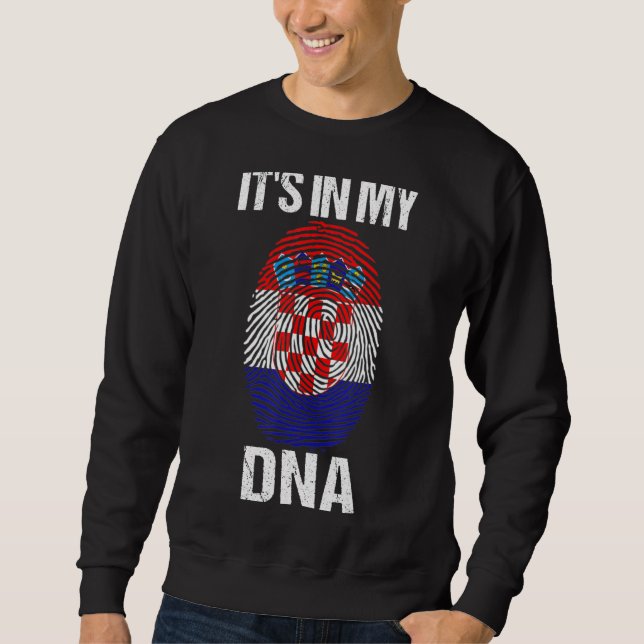 Sweatshirt C'Est Dans Mon Adn Croatie Drapeau Croate Pour Les (Devant)