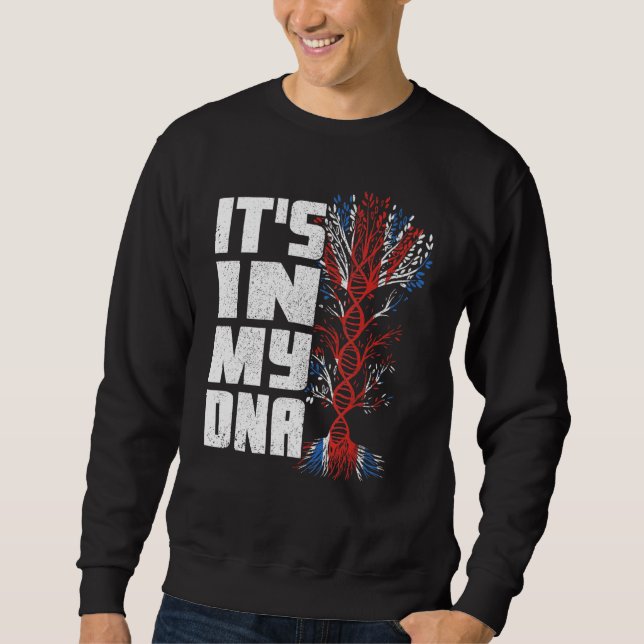 Sweatshirt C'est dans mon ADN drapeau britannique Angleterre  (Devant)