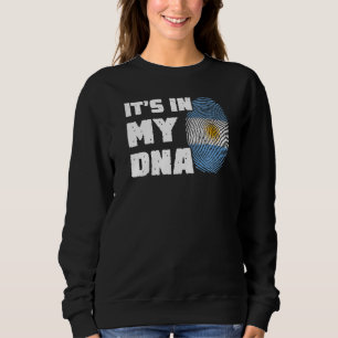 Sweatshirt C'est dans mon ADN Drapeau de l'Argentine Empreint